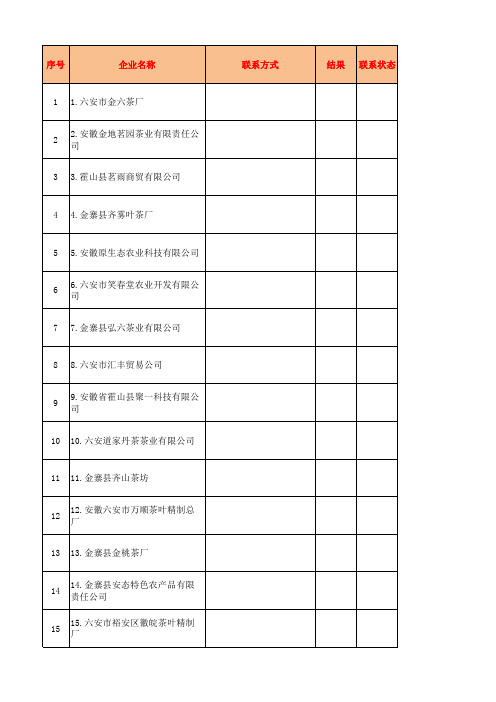 六安市有QS资质茶叶企业
