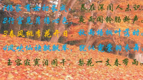 名句默写(选修)