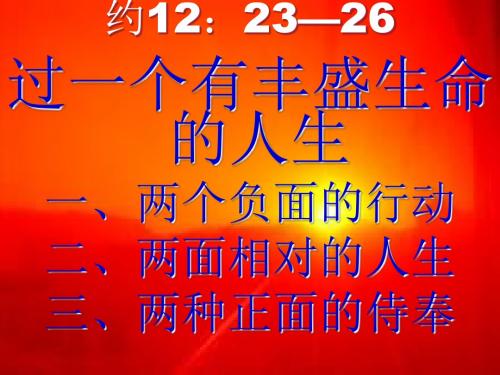 丰盛人生