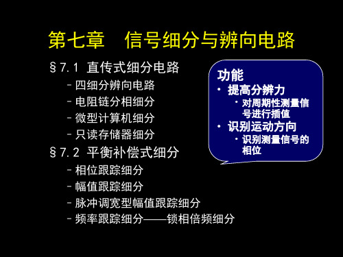 第七章 细分电路