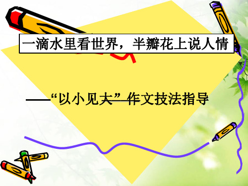 作文指导“以小见大”