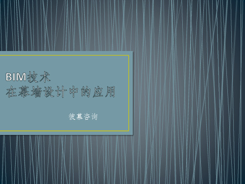 幕墙BIMPPT