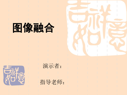 图像融合中期答辩