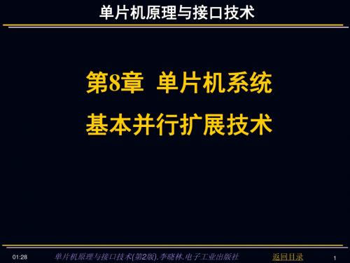 单片机系统基本并行扩展技术.