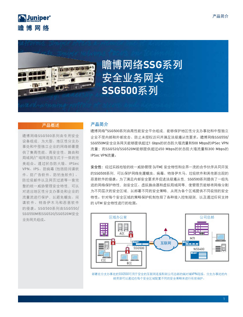 Juniper 网络公司 SSG 520 系列(中文)