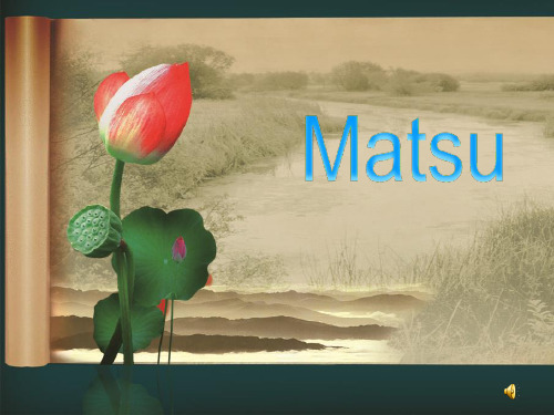 Matzu 关于妈祖的英文PPT