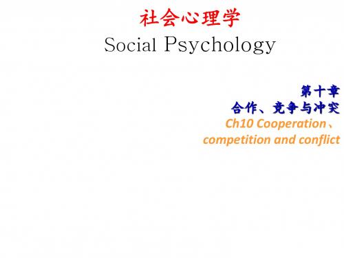社会心理学第10章