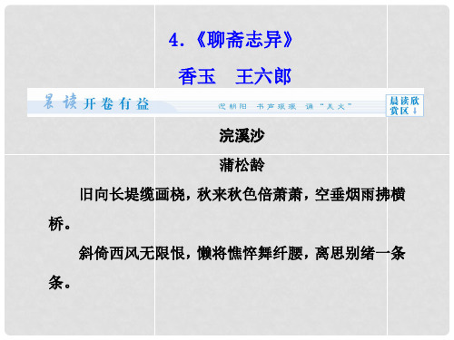 高中语文 2.4《聊斋志异》课件 新人教版选修《中国小说欣赏》