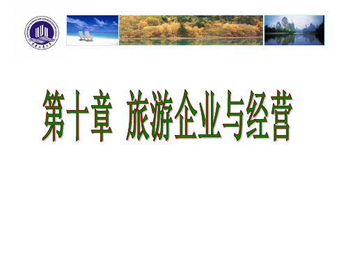 旅游经济学第七章__旅游企业经营