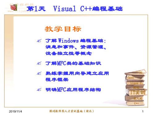 实习第1天下 VC编程基础演示课件