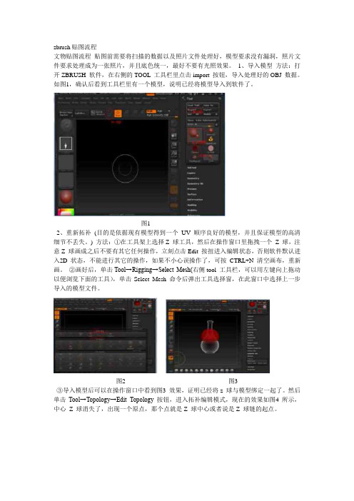 zbrush贴图流程