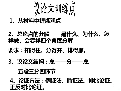 论点分论点PPT课件