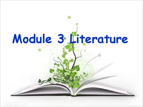 Module 3 Literature introduction