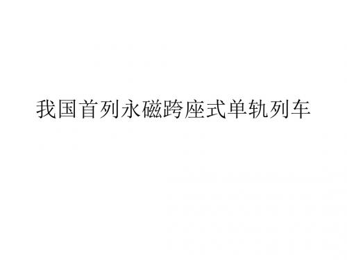 我国首列永磁跨座