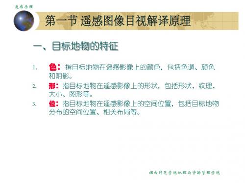 第5章遥感图像的目视解译与制图