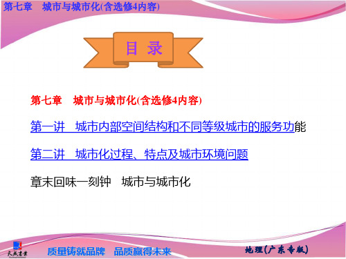 城市与城市化含选修4内容演示课件