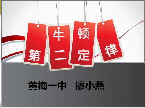 牛顿第二定律说课PPT课件