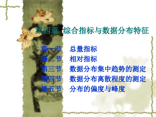 统计学综合指标与数据分布特征讲解