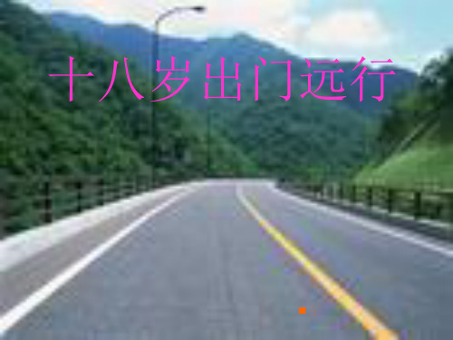 十八岁出门远行ppt实用课件1