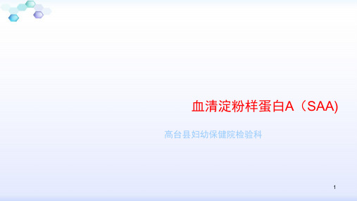 血清淀粉样蛋白APPT演示幻灯片