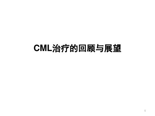 CML治疗的回顾与展望ppt课件