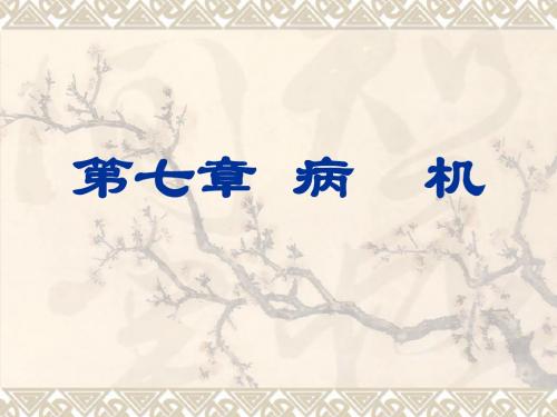 2010级中医本科第七章病机