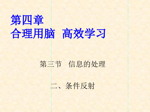 七年级下册生物课件 2432条件反射课件冀少版