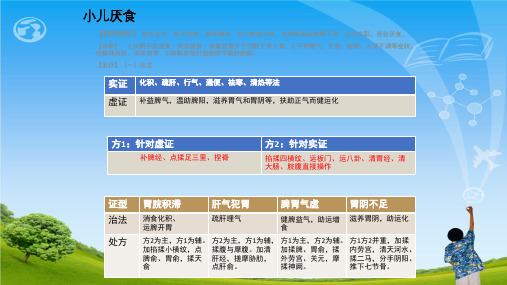 小儿推拿之脾胃疾病ppt课件