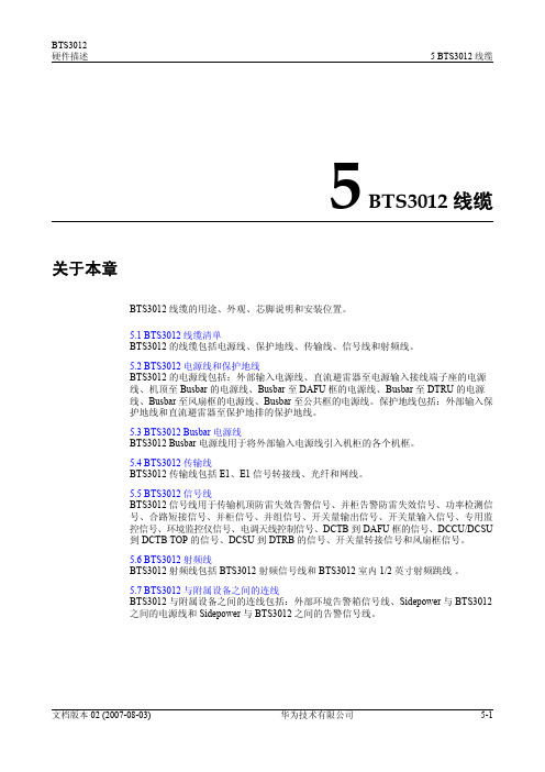 BTS3012线缆