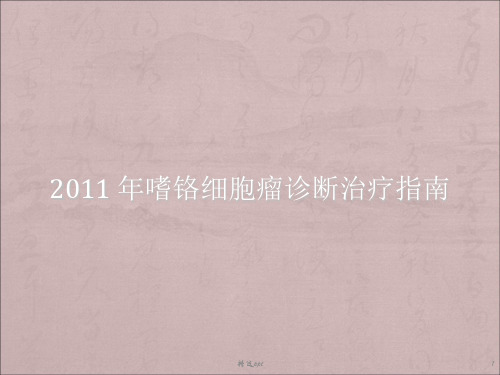 嗜铬细胞瘤诊疗指南