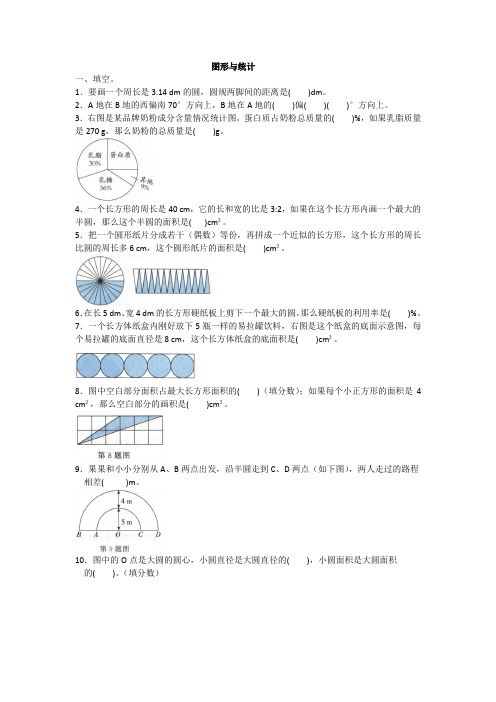 全优卷  2020年人教版数学六年级上册 图形与统计
