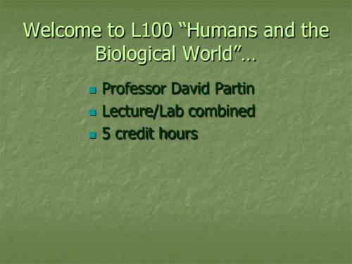 Lecture 1