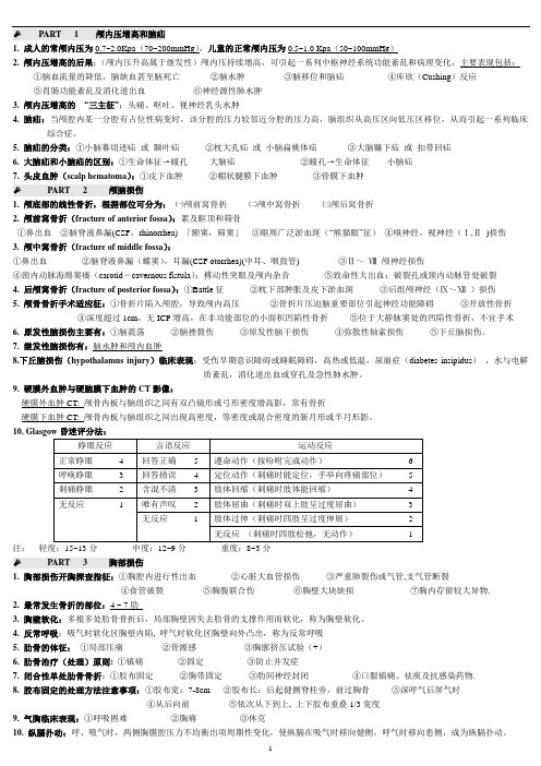广东医学院外科学各论复习