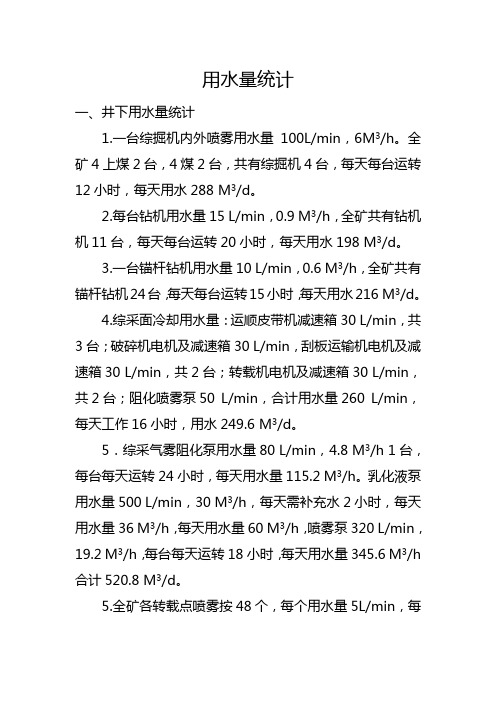 井下复用水用水量统计解决方案