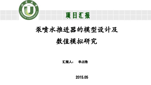 喷水推进泵分析及研究实例