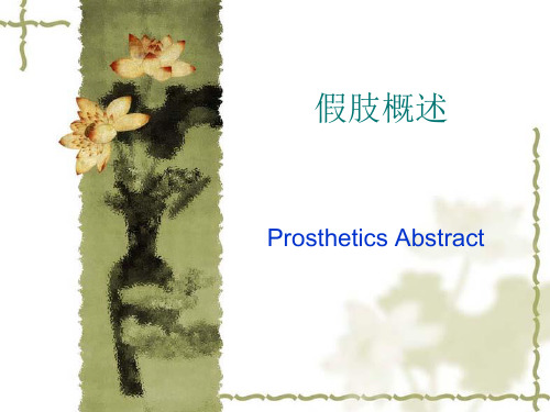假肢概述