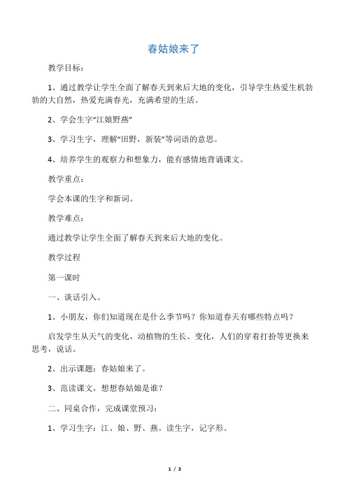 春姑娘来了
