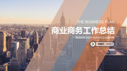 欧美简洁大气商务实用汇报总结PPT模板