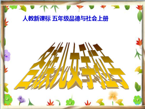 人教新课标品德与社会五年级上册《各族儿女手拉手》PPT课件