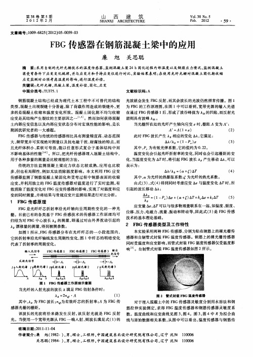 FBG传感器在钢筋混凝土梁中的应用