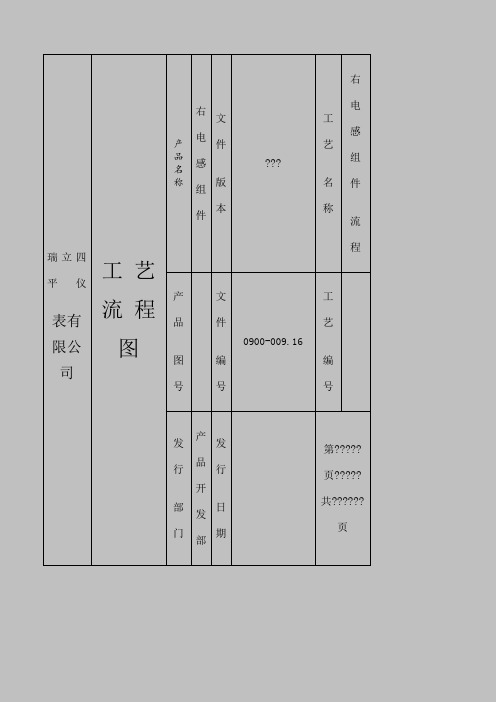 零件流程图