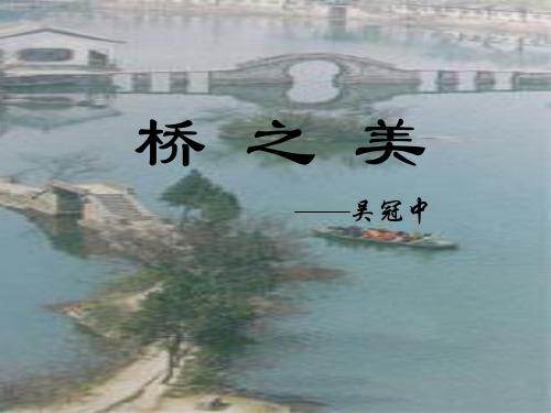 桥之美教学文档