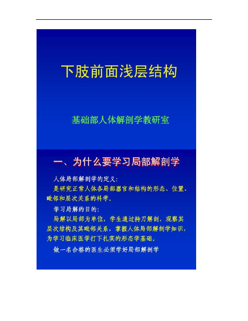 1下肢前面浅层结构(精)
