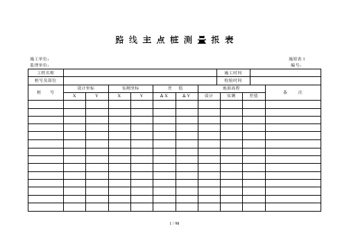 施工自检表格范本