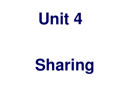 选修7 Unit4 Sharing-A Letter Home