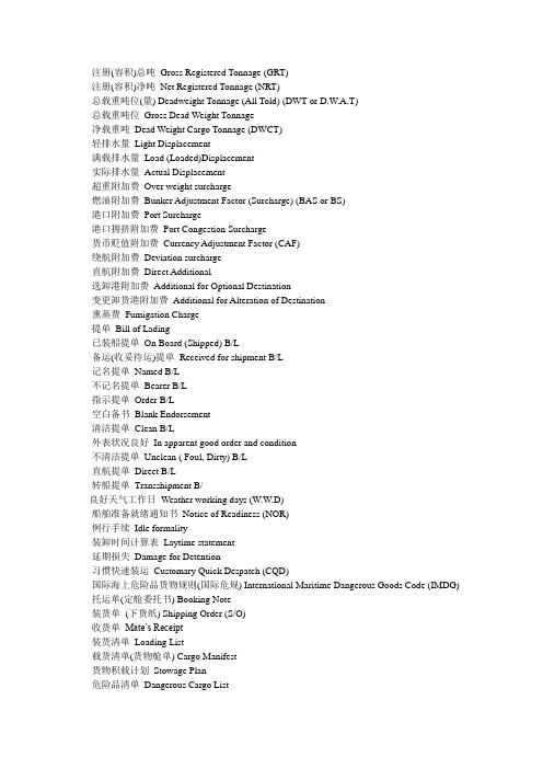 1969年国际船舶吨位丈量公约