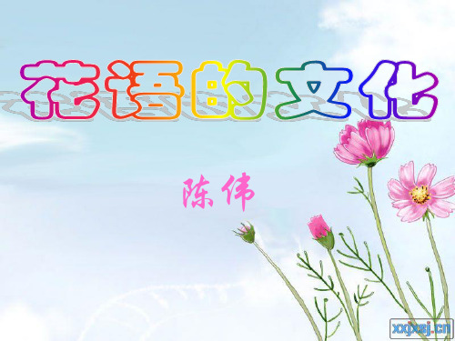 花语,有关介绍花的PPT