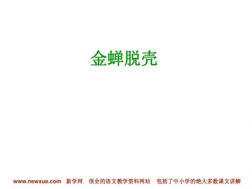 金蝉脱壳PPT课件,新学网