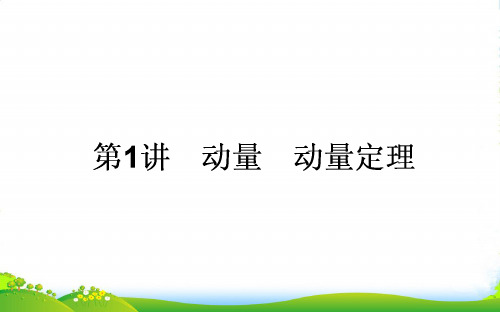 高三物理(人教)一轮复习课件：6.1 动量 动量定理