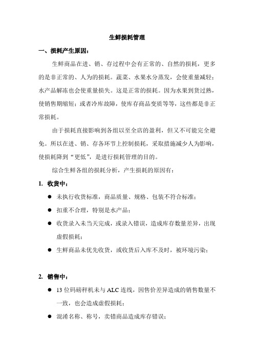水果店生鲜损耗管理